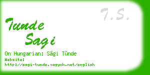 tunde sagi business card
