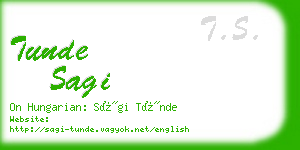 tunde sagi business card